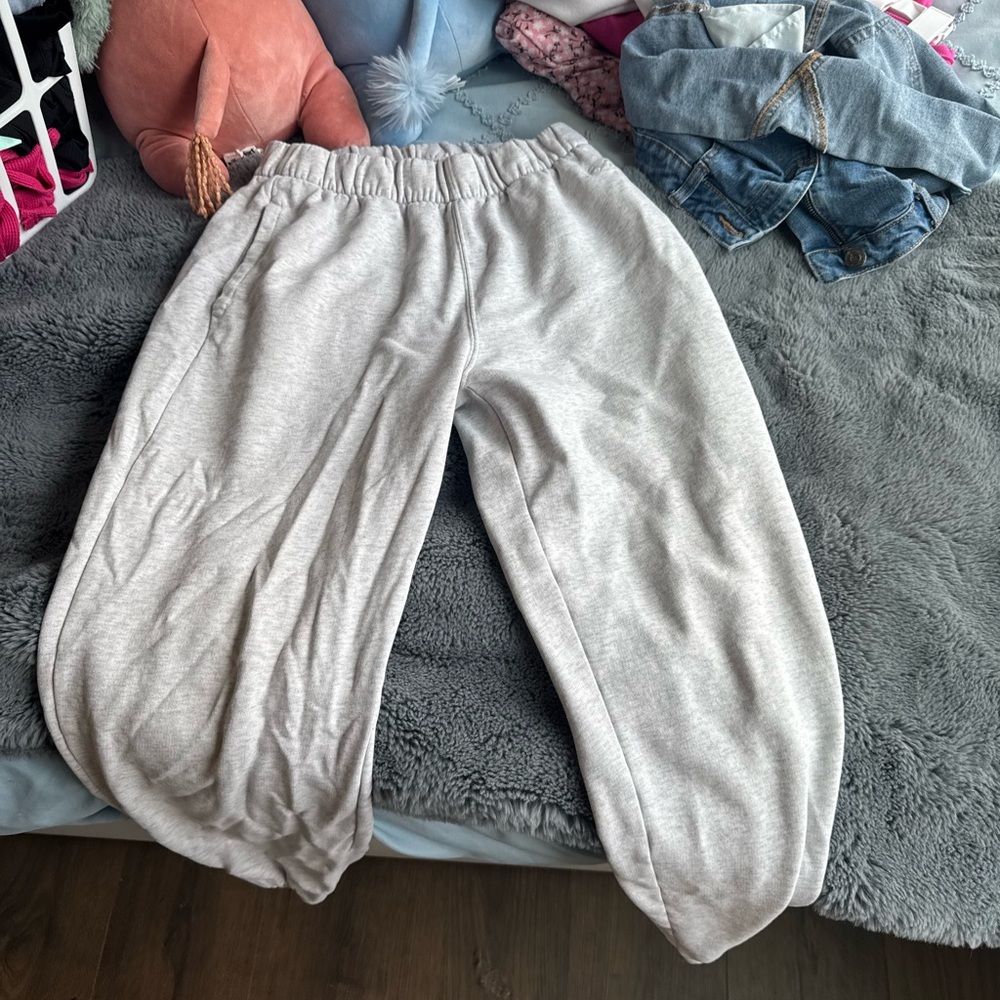 Hollister Light Gray Kids Joggers